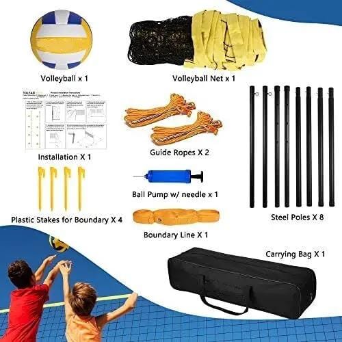 salelink.co.nz Unbranded Outdoor Volleyball Net Set Outdoor Volleyball Net Set | Action Outdoors NZ