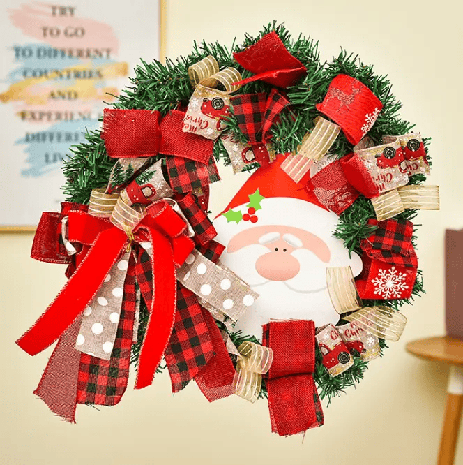 salelink.co.nz Unbranded 38cm Christmas Wreath Decoration 38cm Christmas Wreath Decoration | Action Outdoors NZ
