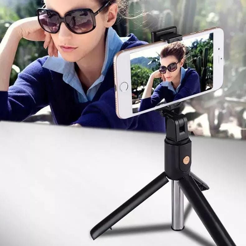 9eight5 Phone/Tablet Accessories Selfie Stick with remote & stand Selfie Stick with remote & stand