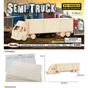 9eight5 3D Puzzle Semi Truck Semi Truck