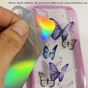 salelink.co.nz Unbranded iPhone 11 Pro Max Case Butterfly Purple iPhone 11 Pro Max Butterfly Purple Clear Case
