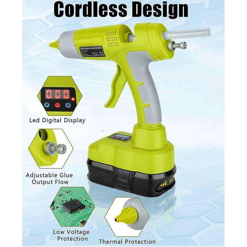 Cordless Hot Glue Gun Compatible with Ryobi 18V Battery – view 4