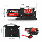 salelink.co.nz X-BULL X-Bull Electric Winch 3000LBS X-Bull Electric Winch 3000LBS | Action Outdoors NZ