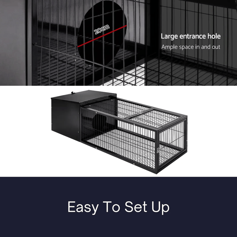 120cm Rabbit Cage Rabbit Hutch Pet Cage Playpen Enclosure Run – view 6