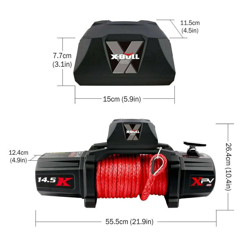 salelink.co.nz X-BULL X-BULL Electric Winch 14500lbs X-BULL 12V 14500lb Electric Winch With Synthetic Rope