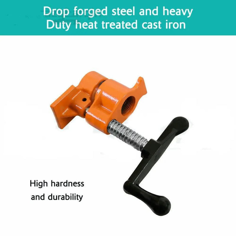 3/4'' Gluing Pipe Clamp 4 Pcs Heavy Duty WOODWORKING VICE TOOLS Wide Protect Pad – view 3