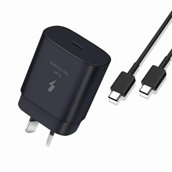 25W Super Fast Wall Charger Type-C Cable For Samsung Galaxy S25 24 22 S23 Ultra – view 1