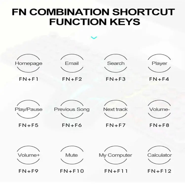 Shadow Mechanical Wired Gaming Keyboard (3 colours available) – view 6