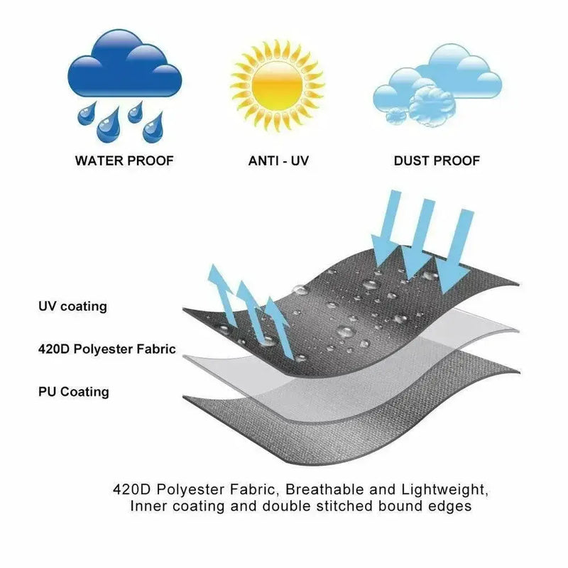 Shape Waterproof Rattan Sofa Cover (available in different sizes) – view 4