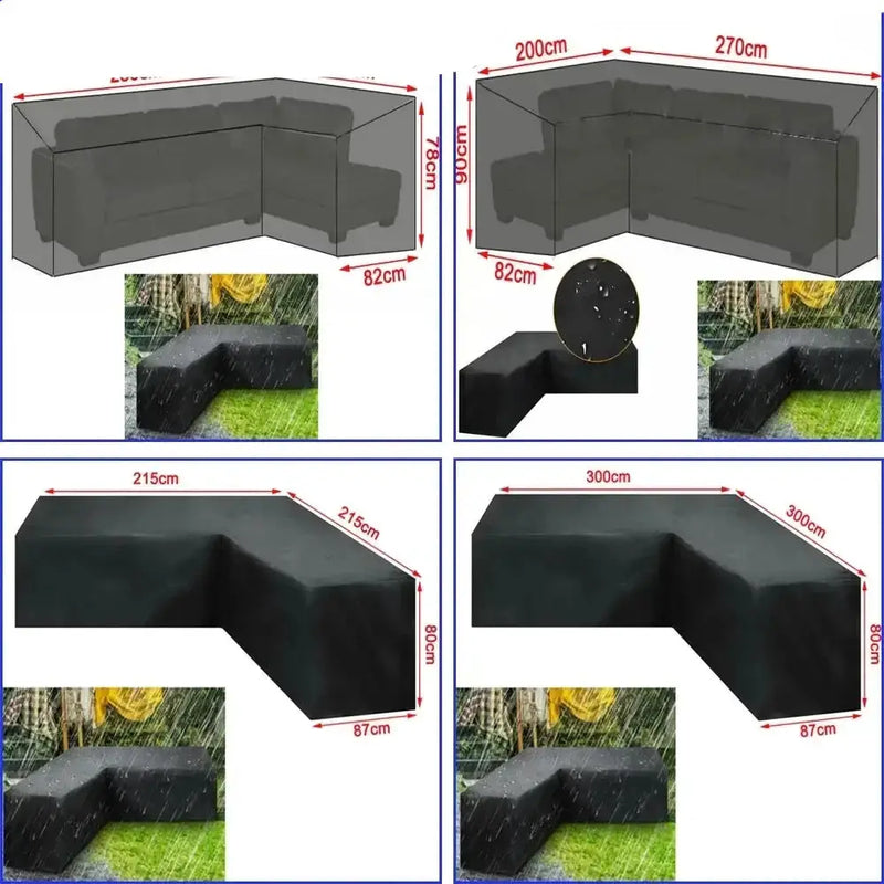 Shape Waterproof Rattan Sofa Cover (available in different sizes) – view 3