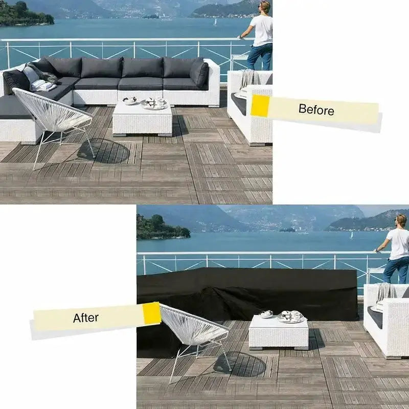 Shape Waterproof Rattan Sofa Cover (available in different sizes) – view 9