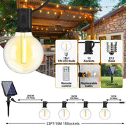 Shatterproof Solar String Lights G40 (Waterproof) with USB & Remote Control – view 13