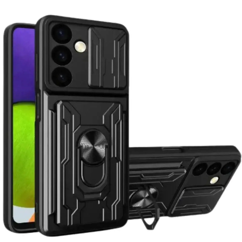 Shockproof Card Slot Case for Samsung Galaxy Note & S Series (Black) – view 3