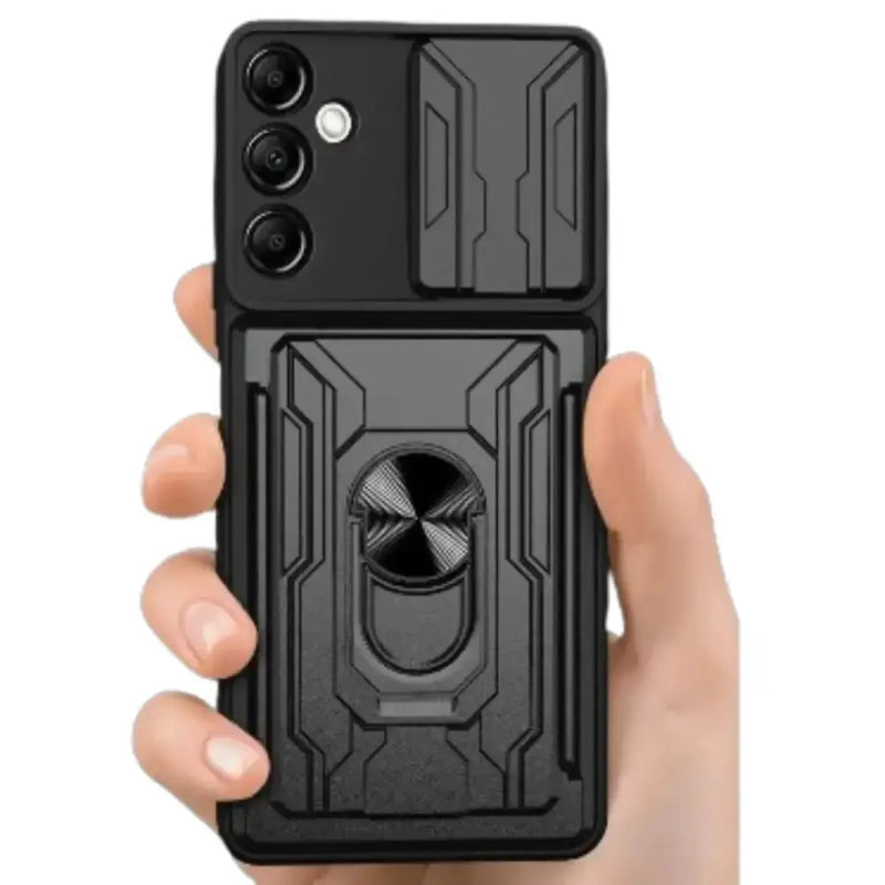 Shockproof Card Slot Case for Samsung Galaxy Note & S Series (Black) – view 1
