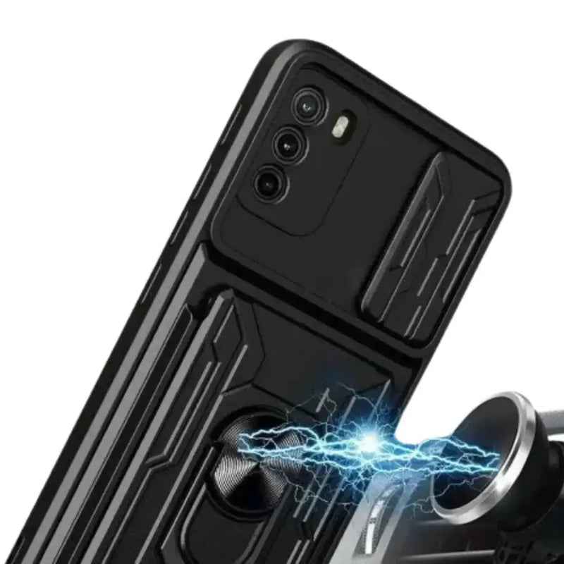 Shockproof Card Slot Case for Samsung Galaxy Note & S Series (Black) – view 5