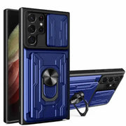 Shockproof Card Slot Case for Samsung Galaxy Note & S Series (Navy) – view 2