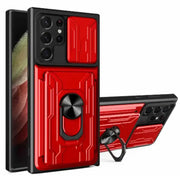 Shockproof Card Slot Case for Samsung Galaxy Note & S Series (Red) – view 2