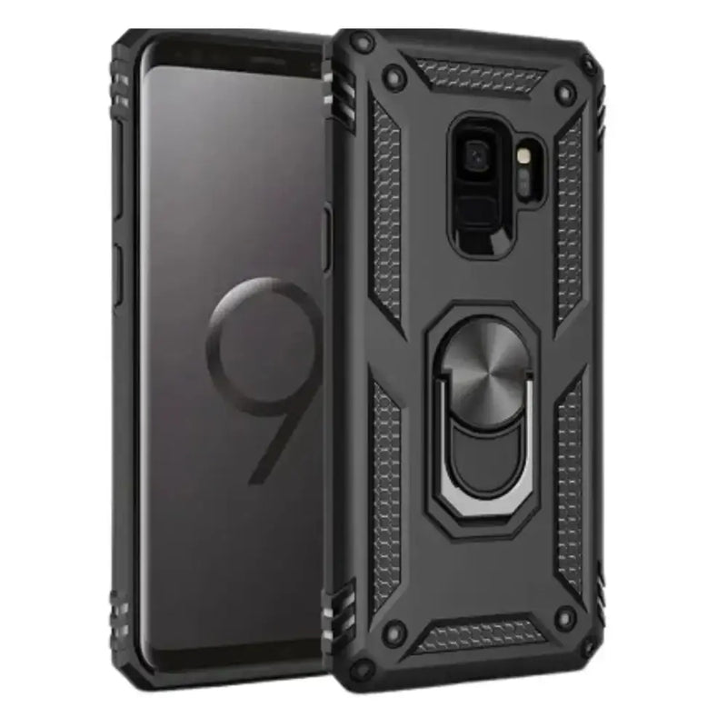 Shockproof Ring Holder Case for Samsung Galaxy Series (Black)
