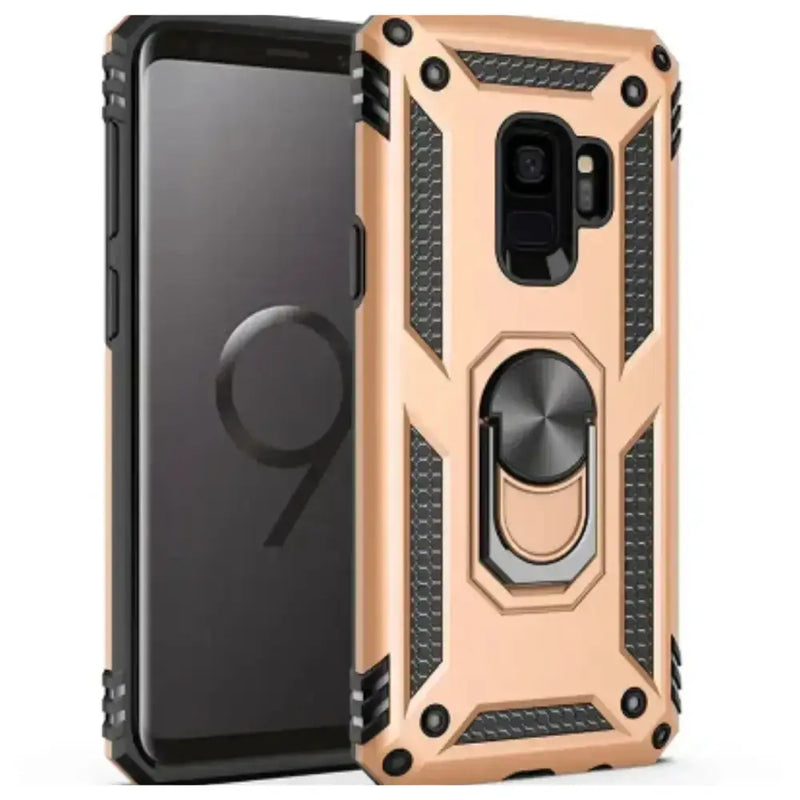 Shockproof Ring Holder Case for Samsung Galaxy Series (Gold)