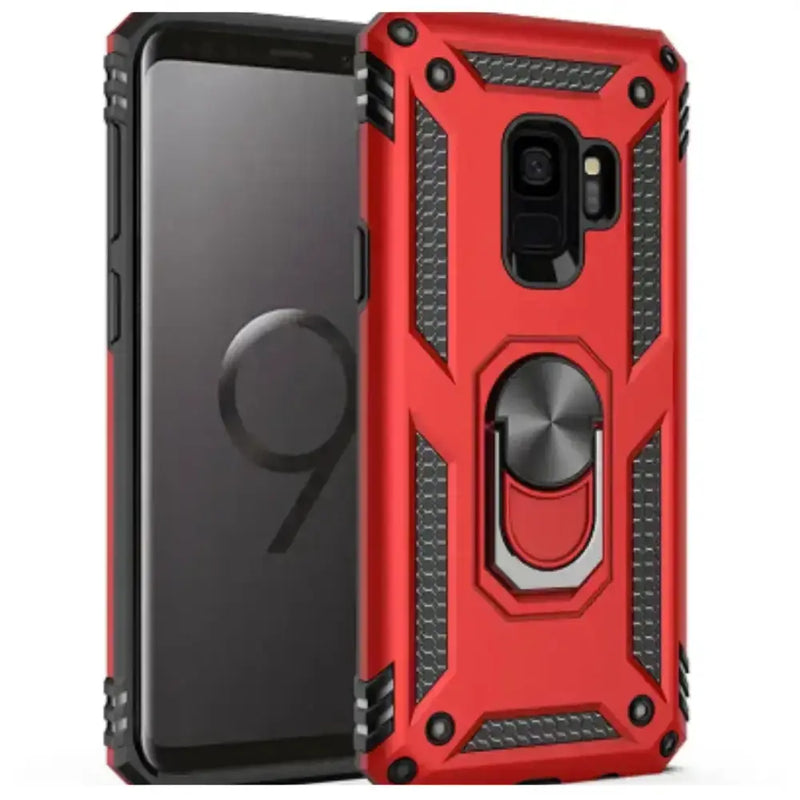 Shockproof Ring Holder Case for Samsung Galaxy Series (Red) – view 1