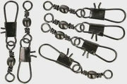 Black Interlock with Barrel Swivel #1 x 100pcs 43kg B/S – view 2