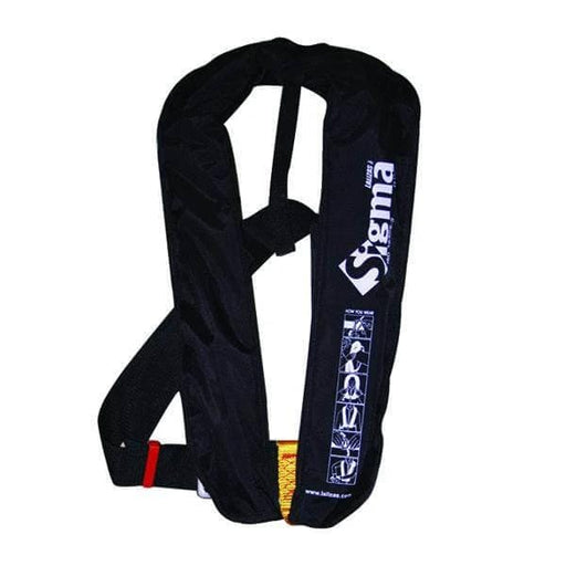 Sigma Life Jackets Vests Over 50kg Sigma Manual Lifejacket - Black Sigma Over 50kg Manual Lifejacket Black Lightweight
