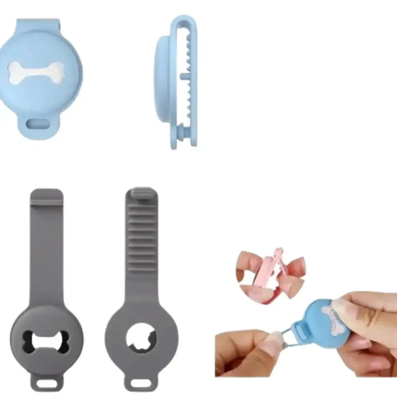 Habicare TWS Silicone AirTag Pet Collar Holder Silicone AirTag Pet Collar Holder