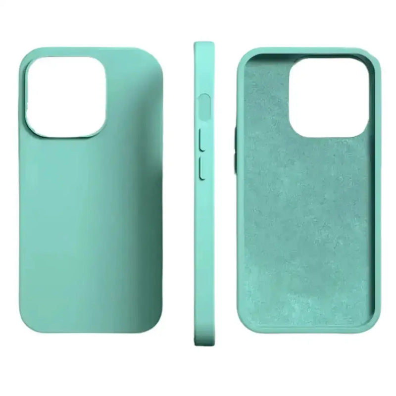 Silicone iPhone Case (iPhone 6 - iPhone 15 Series) - Available in green, purple & navy – view 4