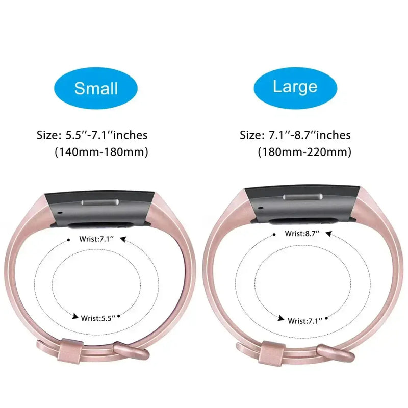 Silicone Replacement Band for Fitbit Charge 3/3SE/4 (available in 2 sizes & 14 colours) – view 20