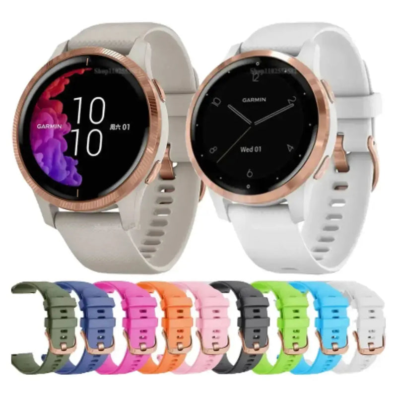 Silicone Replacement Strap for the Garmin Venu 2 Plus Series (available in 10 colours) – view 2