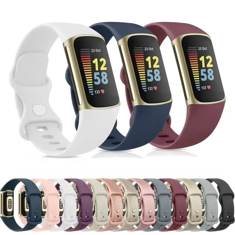 Silicone Sport Strap for the Fitbit Charge 5 Series (25 colours available) – view 1