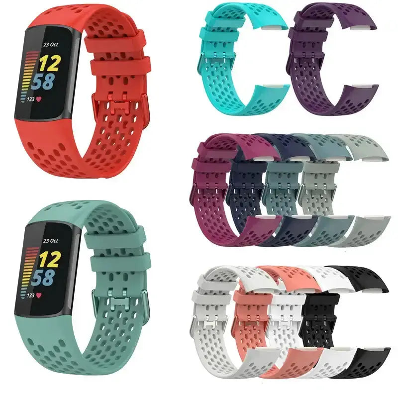 Silicone Strap for the Fitbit Charge 5/6 Series (12 colours available) – view 1