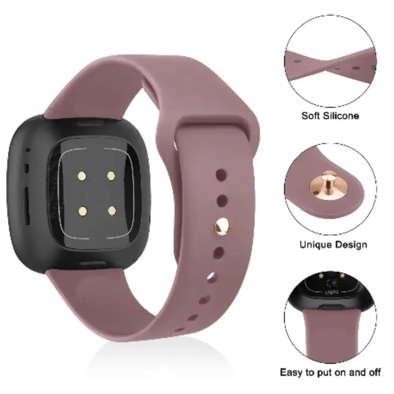 Silicone Watch Band for Fitbit Versa Lite (available in 17 colours) – view 4