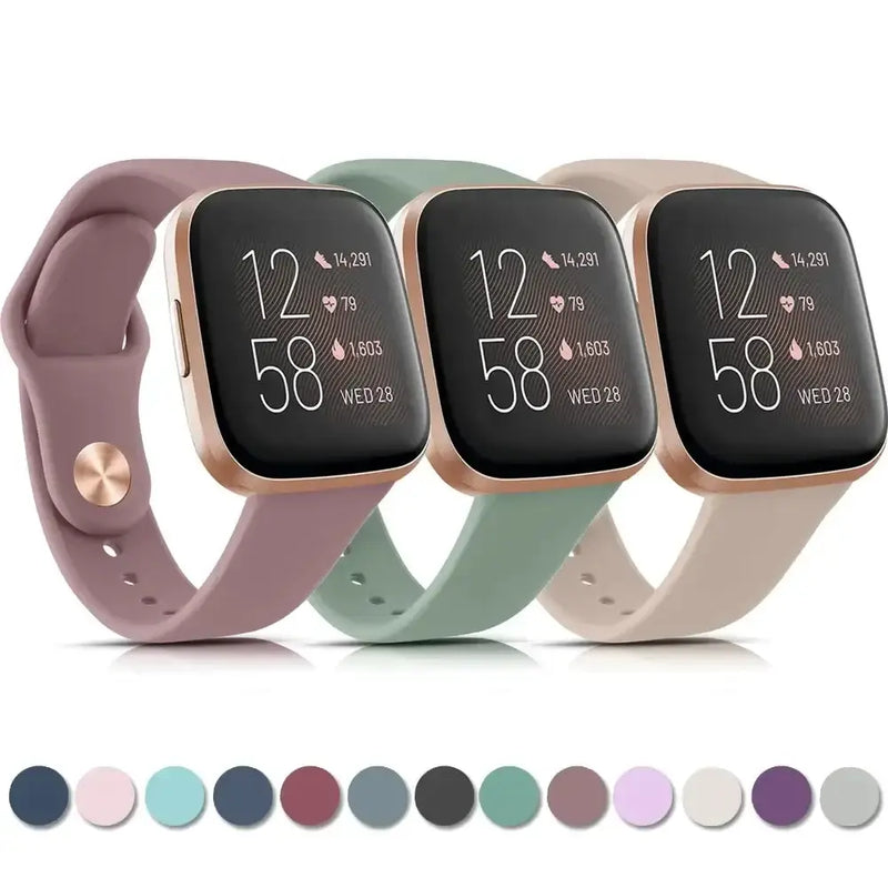 Silicone Watch Band for Fitbit Versa Lite (available in 17 colours) – view 2