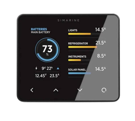 Simarine Pico Battery Monitor Stand Alone Real Time Power Insight for Small Vessels Up to 6 Banks
