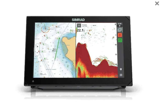 Simrad NSX 3012 12 Inch AI XDCR With AUS-NZ Charts IPS Touchscreen Marine MFD For Offshore Anglers With FishReveal – view 1