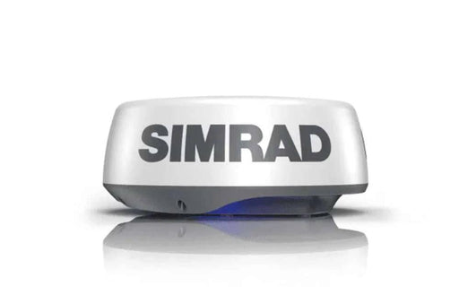 Simrad HALO 20+ Pulse Compression Dome Radar for Small Boats 360-Degree Real-Time View and 60 RPM Doppler Tracking