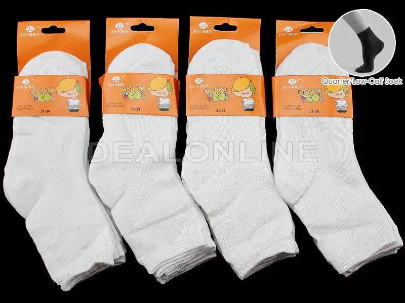 Crew Socks 12 Pairs/pack Kids' 4-7 years Thin White – view 2