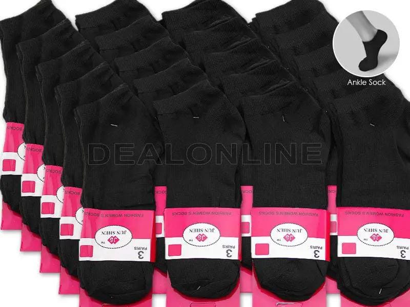 dealonline.co.nz dealonlinenz WHOLESALE - (60 Pairs) BLACK Ankle Socks Wholesale Black Ankle Socks 60 Pairs Cotton Blend