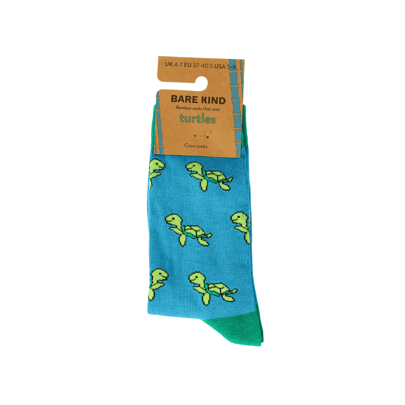 Barekind NZ Socks Save the Turtles Bamboo Socks Save the Turtles Bamboo Socks