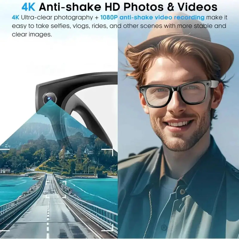 Smart AI Camera Glasses – 8MP HD, Photo/Video, Waterproof (5 types available) – view 2