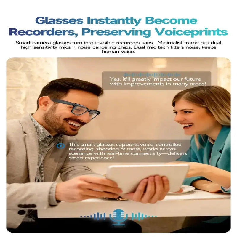 Smart AI Camera Glasses – 8MP HD, Photo/Video, Waterproof (5 types available) – view 15