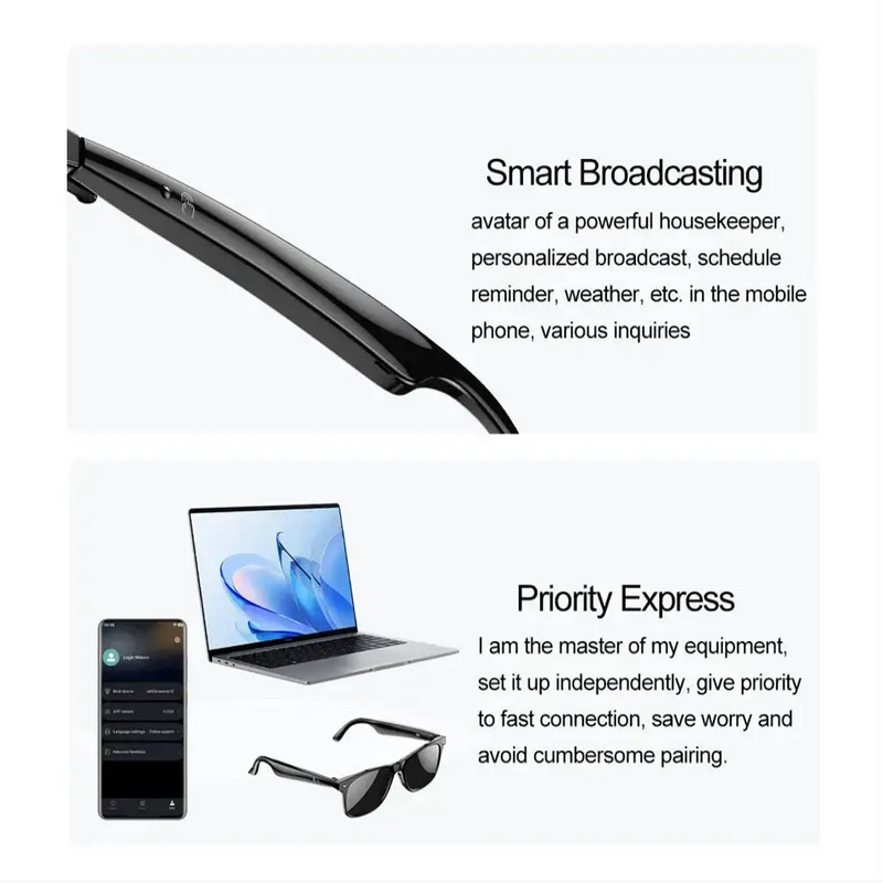 Smart AI Glasses – Bluetooth, Translation, Music & Calling (different models available) – view 15