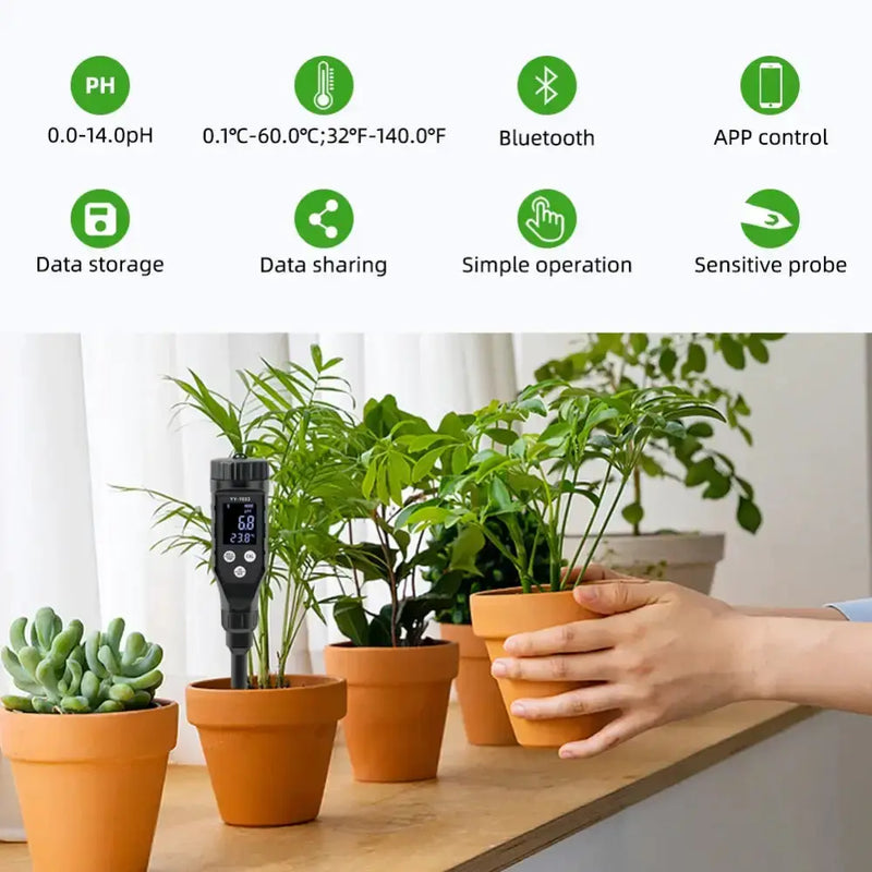 Smart Bluetooth Soil pH Meter 0–14 for Plants & Hydroponics – view 6