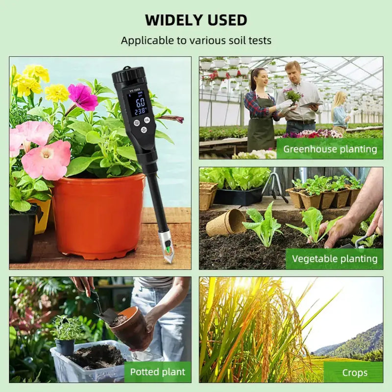 Smart Bluetooth Soil pH Meter 0–14 for Plants & Hydroponics – view 3