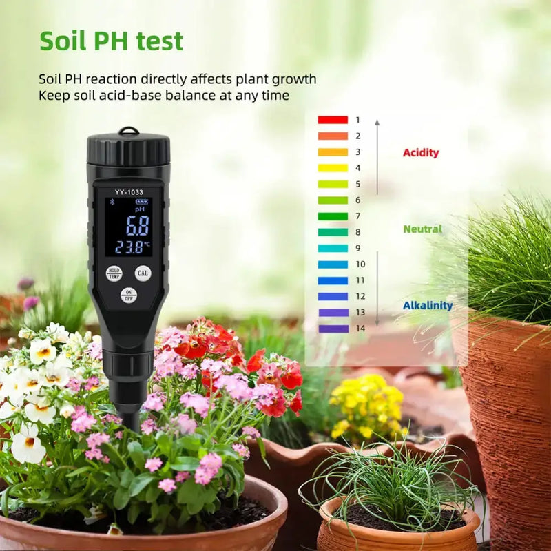 Smart Bluetooth Soil pH Meter 0–14 for Plants & Hydroponics – view 8
