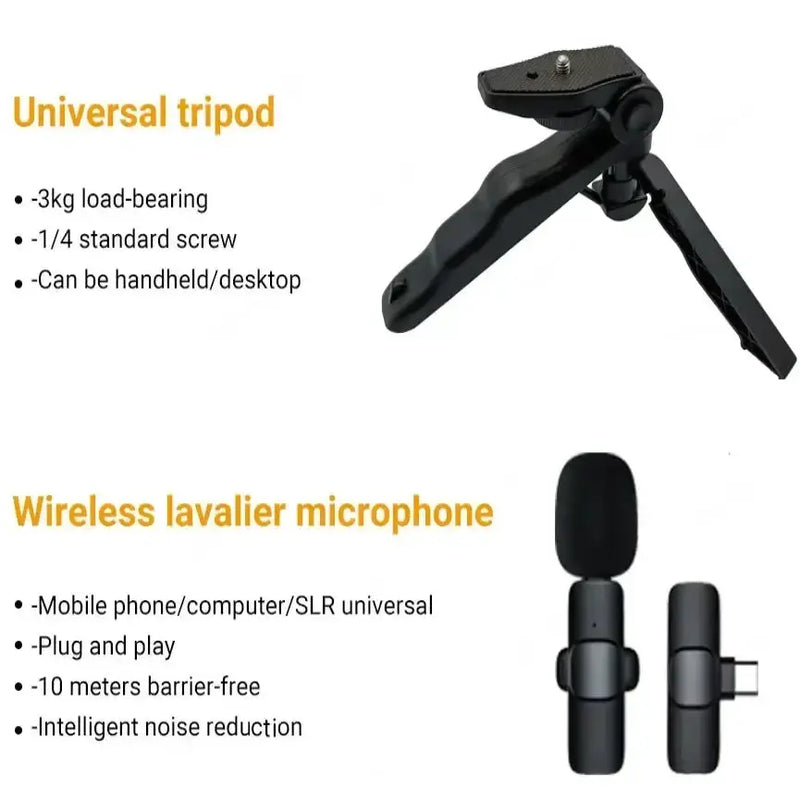 Smartphone Video Kit with Mic, LED Light & Tripod (2 types available) – view 15