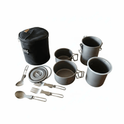 Snow Rock Titanium Couples Mountaineering Cook System - Ultralight Pure Titanium | Camping Cookware – view 1