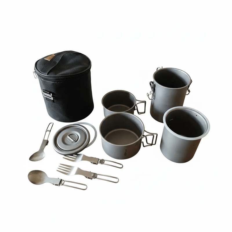 Snow Rock Titanium Couples Mountaineering Cook System - Ultralight Pure Titanium | Camping Cookware – view 1