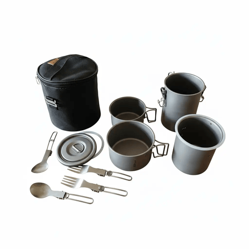 Snow Rock Titanium Couples Mountaineering Cook System - Ultralight Pure Titanium | Camping Cookware – view 1